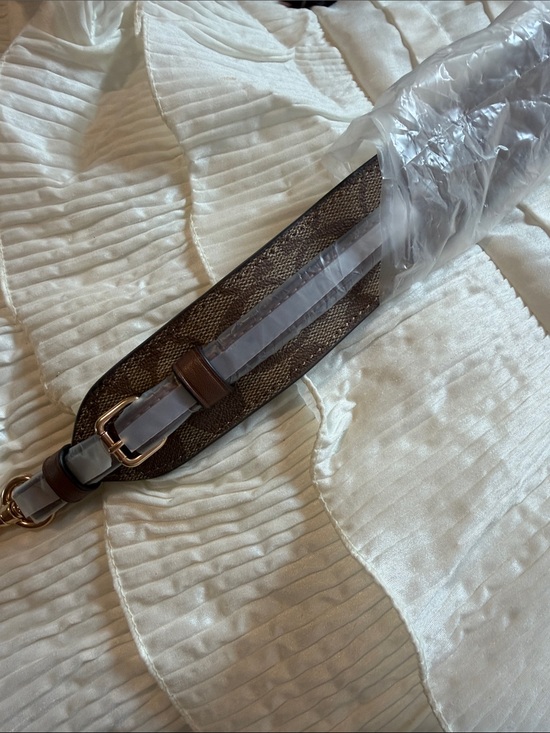 Coach Accessories - Coach Brown and tan/cream Designer Monogram Canvas Bag Strap